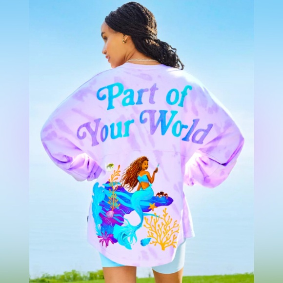 NWT Disney Little Mermaid Spirit Jersey Size Small - Picture 1 of 6
